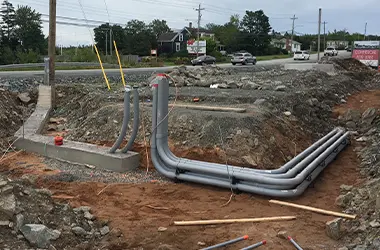 Pipework and infrastructure by Macadam Construction in Hammonds Plains