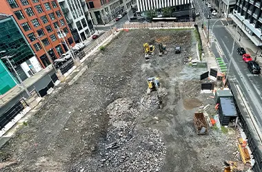 Site preparation in Halifax by Macadam Construction